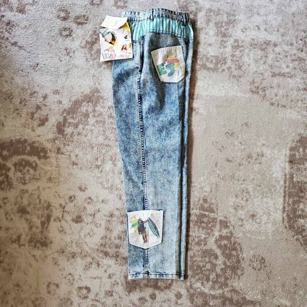 EJ Gitano Jeans 1980s Girls SZ 14 Deadstock NWT